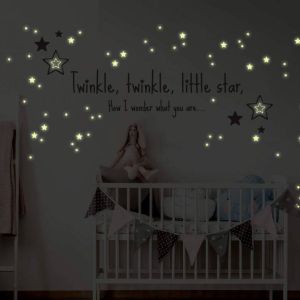 Wall-Art Wandfolie Twinkle little star lichtsterren (1 stuk)