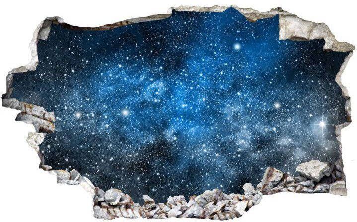 Wall-Art Wandfolie Universum sticker 3D ruimte (1 stuk)