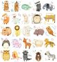 Wall-Art Wandfolie Veelkleurige dierenwereld alfabet (1 stuk) - Thumbnail 1