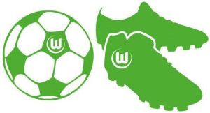 Wall-Art Wandfolie VfL Wolfsburg voetbalschoenen (1 stuk)
