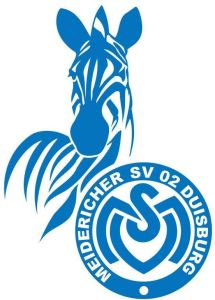 Wall-Art Wandfolie Voetbal MSV Duisburg logo