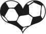 Wall-Art Wandfolie Voetbal muursticker hart zelfklevend verwijderbaar (1 stuk) - Thumbnail 1