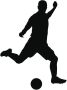 Wall-Art Wandfolie Voetbal muursticker voetballer (1 stuk) - Thumbnail 1