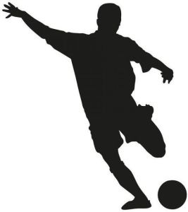 Wall-Art Wandfolie Voetbal sticker kick it! (1 stuk)