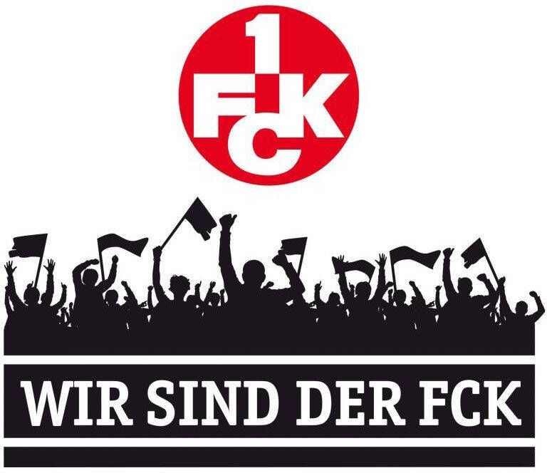 Wall-Art Wandfolie Wij zijn de FCK met logo zelfklevend verwijderbaar (1 stuk)
