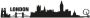 Wall-Art Wandfolie XXL stad skyline Londen 120 cm (1 stuk) - Thumbnail 1