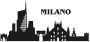 Wall-Art Wandfolie XXL stad skyline milano 120 cm (1 stuk) - Thumbnail 1