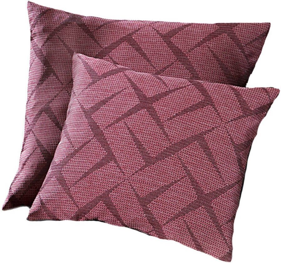 Weckbrodt Sierkussen Jasper Kussenhoes jacquard gestructureerd oppervlak 3D-effect zonder vulling (1 stuk)