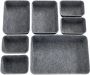 Wenko Organizer Opbergdozen voor lades 3 maten gerecycled polyester vilt (set 7-delig) - Thumbnail 2