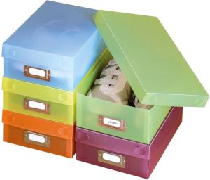 Wenko Schoenenbox Multi-Boxen met beschrijfbaar veld en deksel (10 stuks)