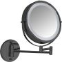 Wenko Wandspiegel Power-Loc LED model Lumi Cosmetic mirror met verlichting 5x vergroting zonder boren - Thumbnail 1