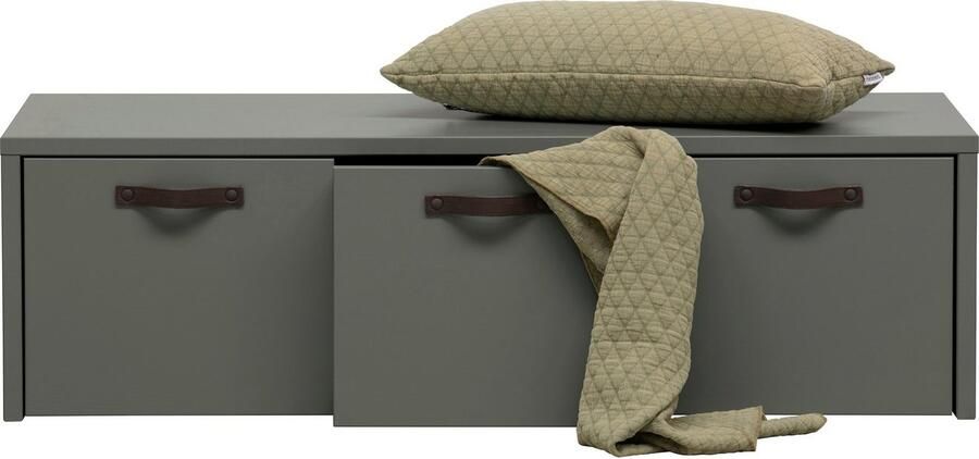 WOOOD Kistbank Stage Zitbank drie ruime opbergvakken breedte 120 cm - Foto 3