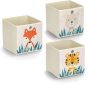 Zeller Present Opbergbox Animals Vlies opvouwbaar verschillende diermotieven (set 3 stuks) - Thumbnail 1