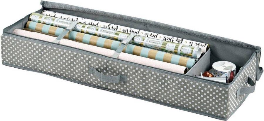 Zeller Present Opbergbox (cadeaupapier-organizer) van polyester