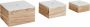 Zeller Present Opbergbox set van 3 hout wit naturel - Thumbnail 1