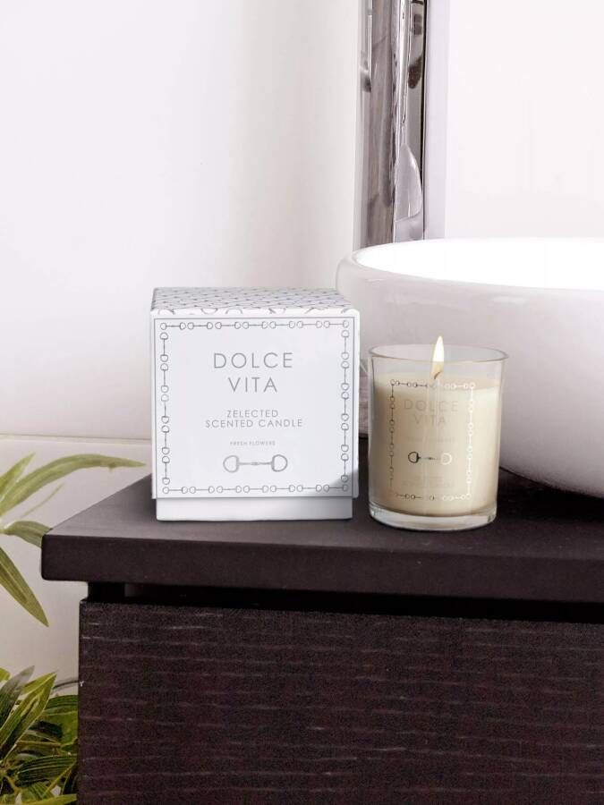 Sizland Dezign Geurkaarsen geschenkset Geurkaars Dolce Vita Geurkaars in glas