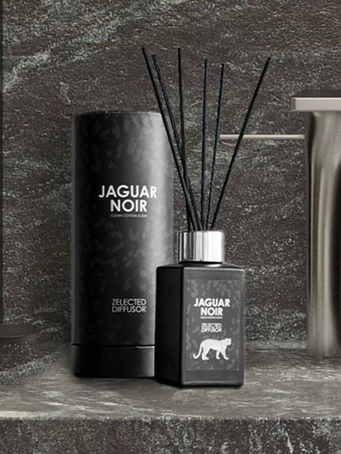 Sizland Dezign Geurstokjes Geurverspreiders- Fragrance Sticks Geurstokjes Jaguar Noir Geurstokjes in glas