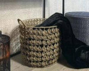 Sizland Dezign Mand Tezan Fiber & Metaal Natural Groot