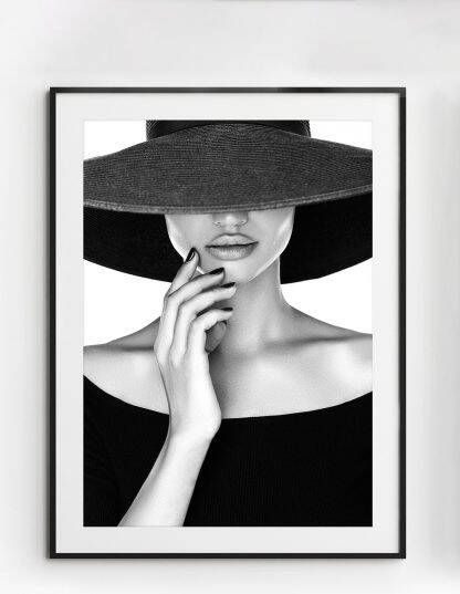 Sizland Dezign Poster Jane Gedrukt papier Zwart & Wit 30×40 cm