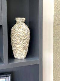 Sizland Dezign Vaas van schelpen vaas Bey vaas beige