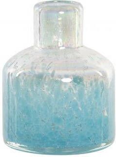 Sizland Dezign Vaasje glas vaasje Ice Blue vaasje blauw
