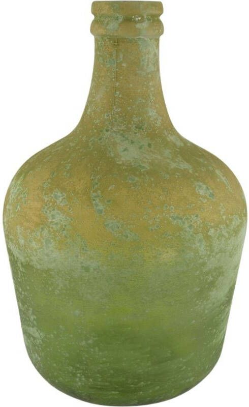 Dijk Natural Collections DKNC Vaas Qina Gerecycled glas 27x27x42cm Groen - Foto 1