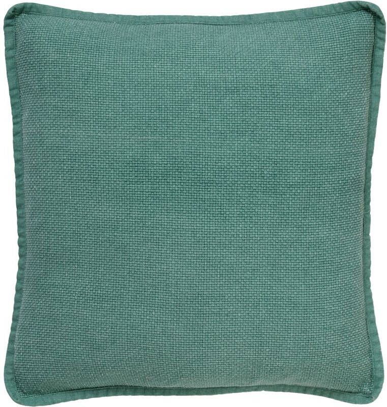Dutch Decor BOWIE Kussenhoes 45x45 cm van gewassen katoen Jadeite groen - Foto 1