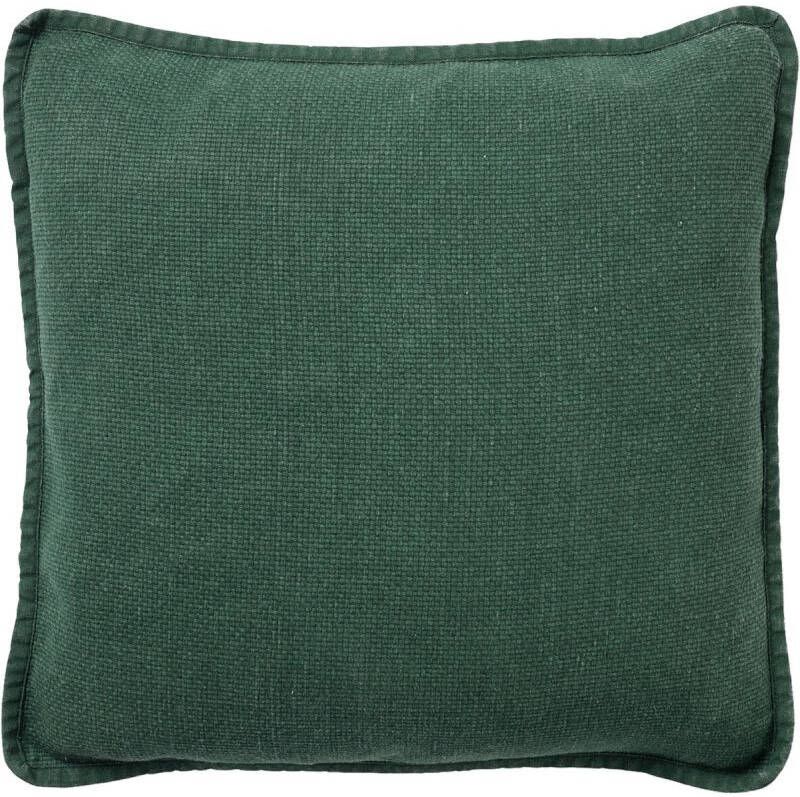 Dutch Decor BOWIE Kussenhoes 45x45 cm van gewassen katoen Mountain View groen