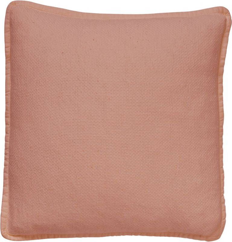 Dutch Decor BOWIE Kussenhoes 45x45 cm gewassen katoen 45x45 cm Muted Clay roze