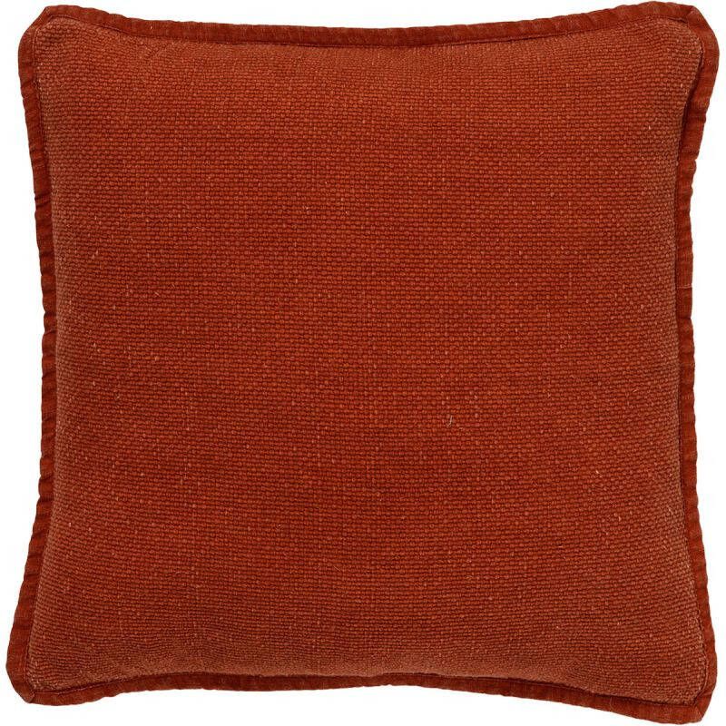 Dutch Decor BOWIE Sierkussen 45x45 cm van gewassen katoen Potters Clay oranje