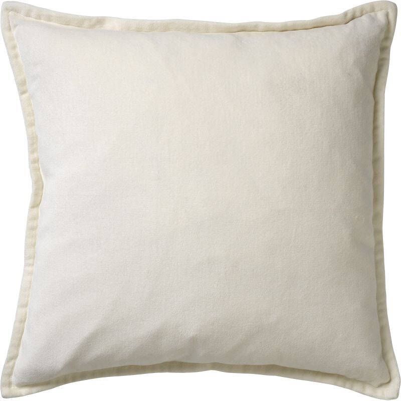 Dutch Decor CAITH Kussenhoes 50x50 cm 100% katoen velvet lekker zacht Snow White wit
