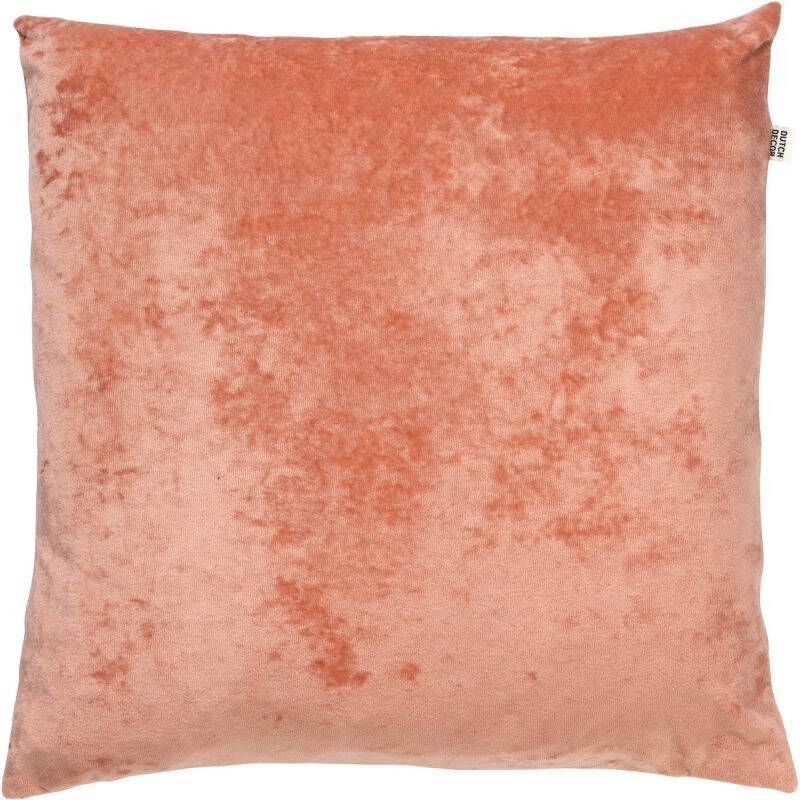 Dutch Decor SKY Kussenhoes velvet 45x45 cm Muted Clay roze