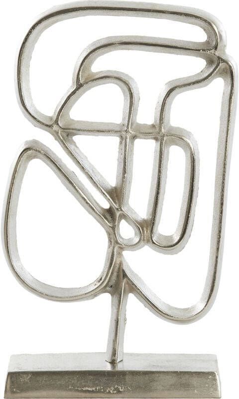Trendhopper Ornament Goleza Ruw Nikkel 18x8x31 Cm