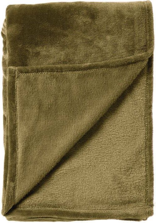 Dutch Decor MARLEY Plaid 150x200 cm Military Olive groen