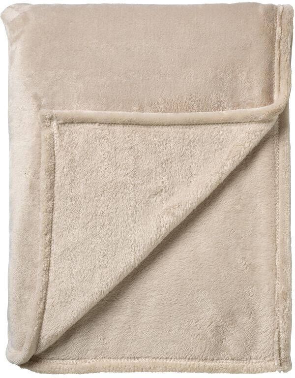 Dutch Decor MARLEY Plaid 150x200 cm zachte fleece deken beige