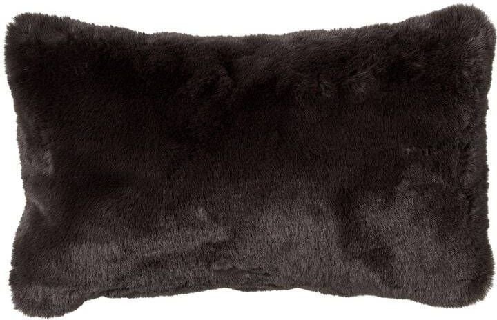 Dutch Decor ZAYA Sierkussen unikleur 30x50 cm Raven zwart