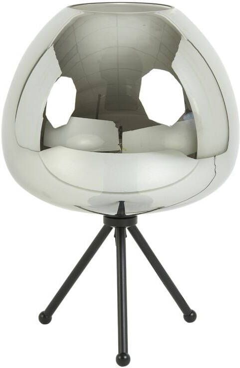 Light & Living Light&living Tafellamp Ø30x43 cm MAYSON glas smoke-mat zwart