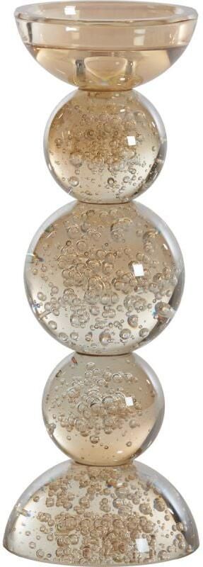 Trendhopper Kandelaar Itinga Glas Bubbel Amber 26 5 Cm