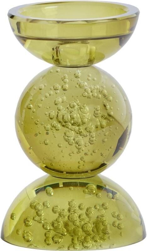 Trendhopper Kandelaar Itinga Glas Bubbel Olijfgroen 15 5 Cm - Foto 2