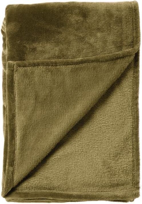 Dutch Decor MARLEY Plaid 150x200 cm Military Olive groen