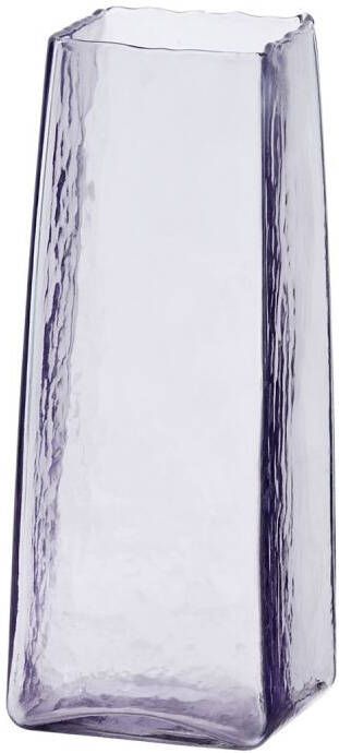 Trendhopper Vaas 10x10x25 cm IDUNA glas lila