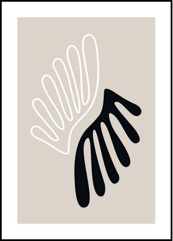 Trendhopper Wanddecoratie Leaf 50x70