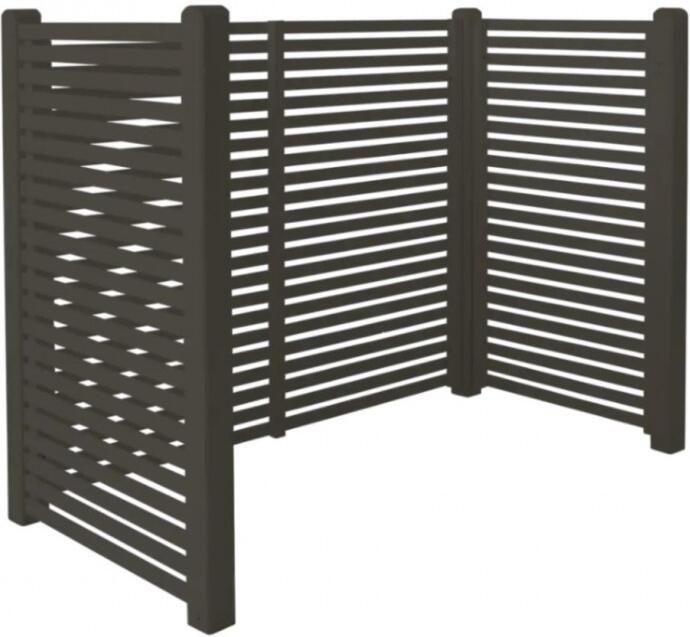 Trendyard Kliko Ombouw Hout Ombergrijs 2 Containers Tokyo