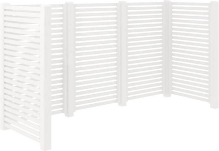 Trendyard Kliko Ombouw Hout Wit 3 Containers Tokyo