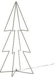 Anna's Collection Verlichte figuren 3D kerstbomen lichtbomen 91 cm voor buiten Decoratieboom 3D boom met verlichting kerstverlichting figuur