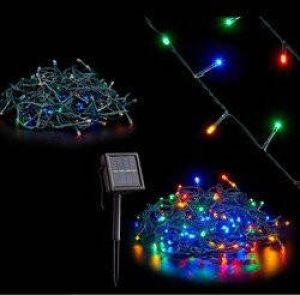 Arte r Feestverlichting lichtsnoer 200 gekleurde leds 10 m zonne-energie Solar Kerstverlichting kerstboom