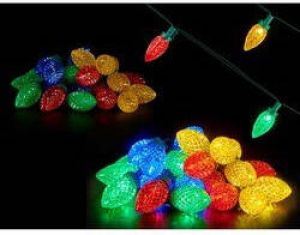 Arte r Lichtsnoer feestverlichting 500 cm 25 LED lampjes gekleurd batterij Kerstverlichting kerstboom