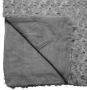 Atmosphera Sprei deken plaid donkergrijs polyester 230 x 180 cm geknoopt motief Plaids - Thumbnail 2