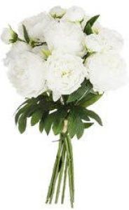 ATMOSPHERA kunstbloemen boeket 13 witte pioenen 50 cm Kunstbloemen