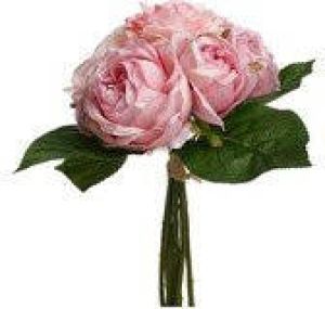 ATMOSPHERA kunstbloemen boeket 9 roze rozen 30 cm Kunstbloemen